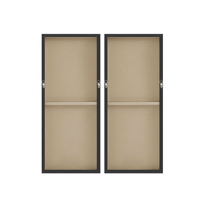 English Elm 2-piece INK+IVY Two Black Dominos Canvas Wall Art Set by Rain Shanks, 18x36 each, gel coat gloss, bold décor B03596687