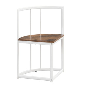 English Elm Topmax Faux Marble 7 Piece Dining Set Seats Six with Iron Frame Modern Glam Appeal White N717S000017K