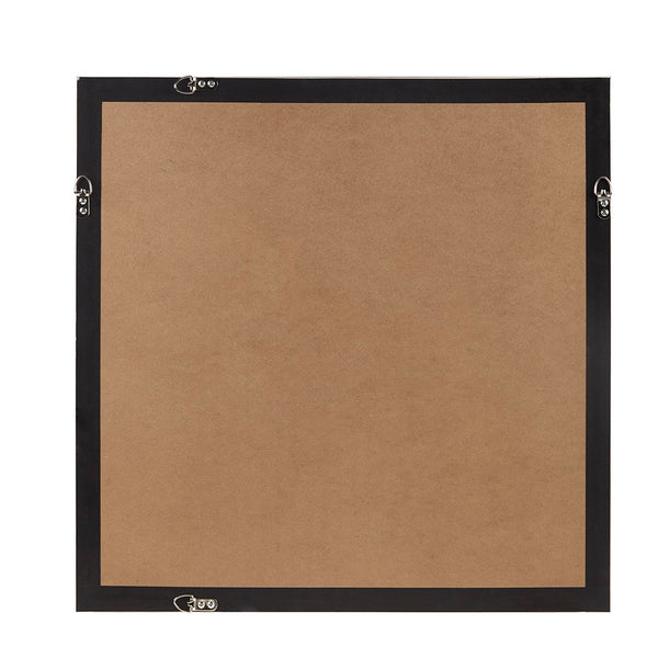 English Elm Hand Painted Ashlar Abstract Framed Glass & Matted Wall Art - Soft Blue Neutrals, Textured Rice Paper Linen, Silver Frame 25.5" B03598890