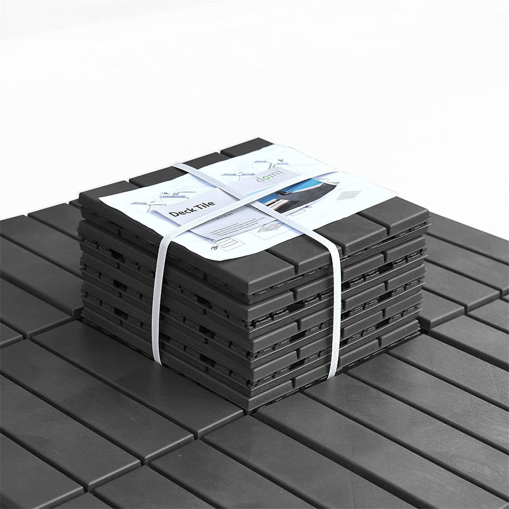 English Elm Patio Composite Deck Tiles Interlocking Click Lock Outdoor Flooring for Balcony Porch W1859111967