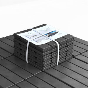 English Elm Patio Composite Deck Tiles Interlocking Click Lock Outdoor Flooring for Balcony Porch W1859111967
