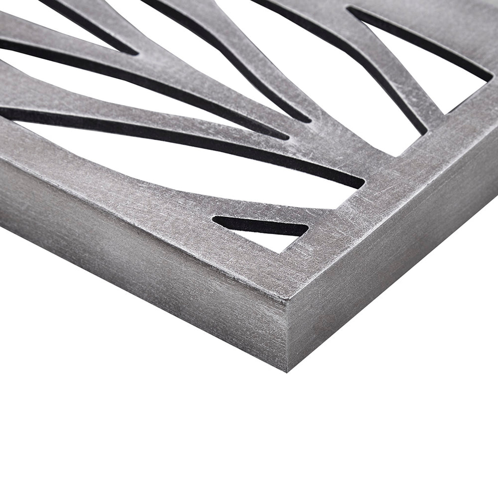 English Elm Grey Laser Cut Wood 2-Piece Panel Wall Decor Set by Madison Park — Reclaimed Botanical MDF Art, Versatile Vertical/Horizontal Hanging B03598808