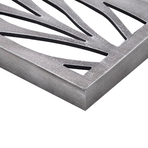 English Elm Grey Laser Cut Wood 2-Piece Panel Wall Decor Set by Madison Park — Reclaimed Botanical MDF Art, Versatile Vertical/Horizontal Hanging B03598808