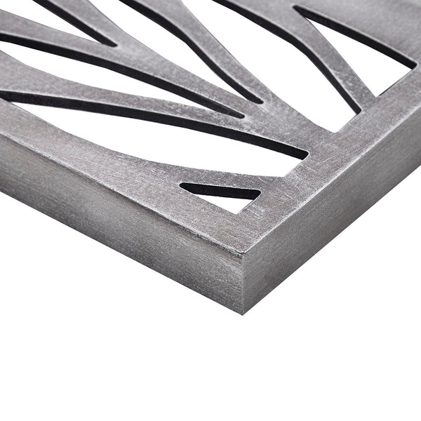 English Elm Grey Laser Cut Wood 2-Piece Panel Wall Decor Set by Madison Park — Reclaimed Botanical MDF Art, Versatile Vertical/Horizontal Hanging B03598808