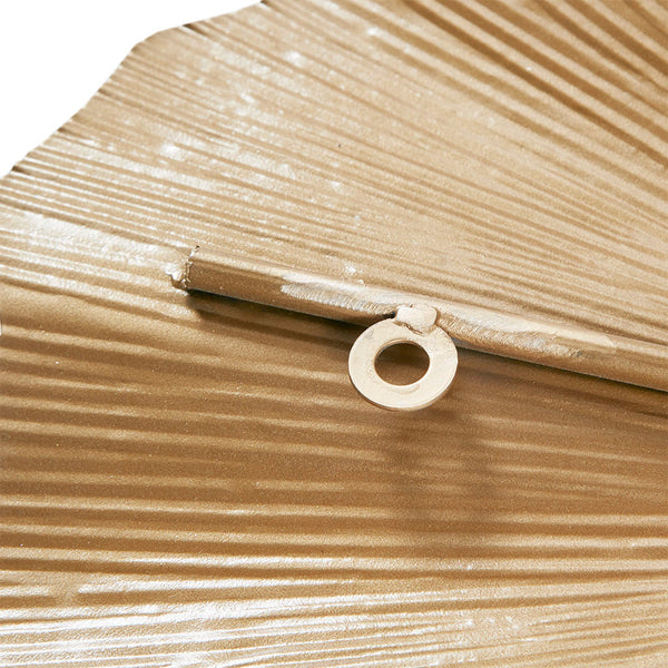 English Elm Gold Foil Metal Ginkgo Leaf Wall Decor by Martha Stewart — 43" Luxurious Gold Foil Iron Sculpture for Modern Transitional Spaces B03599409