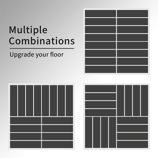 English Elm Patio Composite Deck Tiles Interlocking Click Lock Outdoor Flooring for Balcony Porch W1859111967