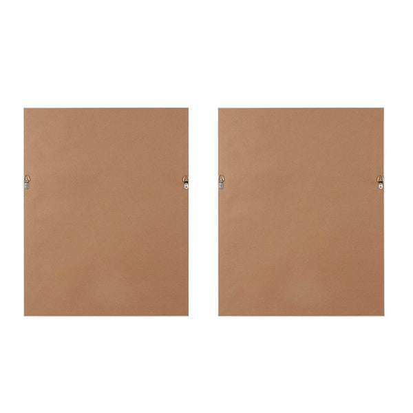 English Elm Diptych Ethereal 2-Piece Framed Canvas Wall Art Set by Megan Swartz — Blue Abstract Gel-Coated Modern Decor B03598827