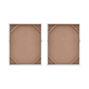 English Elm Heavily Embellished Madison Park Glimmer 2-Piece Canvas Wall Art Set with Metallic Texture and Sparkle Silver 29.72 L x 3.94 W x 24.21 H B03598855