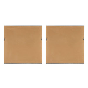 English Elm Abstract Blue Lagoon 2-Piece Framed Canvas Wall Art Set by Madison Park – Glossy Silver-Trim Abstract Artwork, 25.5" Squares, Easy Hang, Fade-Resistant Finish B03598833