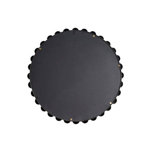 English Elm Beaded Round Wall Mirror 27" Diameter with Antique Metallic Gold Foil Finish, Beveled Glass Accent Gold 30.16 L x 4.13 W x 29.76 H B03599367