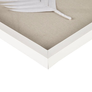 English Elm Framed Madison Park Sabal Rice Paper Palm Leaves 3-Piece Shadowbox Set – Coastal Linen Gallery Decor B03598810