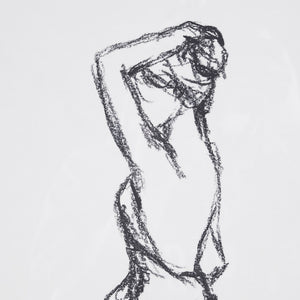 English Elm Sketch Feminine Figures 2-Piece Framed Glass & Matted Wall Art Set by Elise Green — Elegant 17x21" décor with bold black frames for modern sophistication B03598880