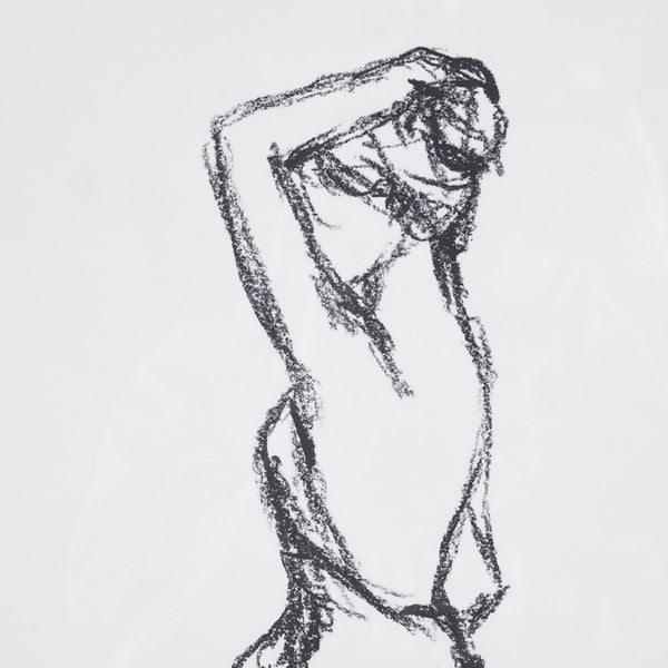 English Elm Sketch Feminine Figures 2-Piece Framed Glass & Matted Wall Art Set by Elise Green — Elegant 17x21" décor with bold black frames for modern sophistication B03598880