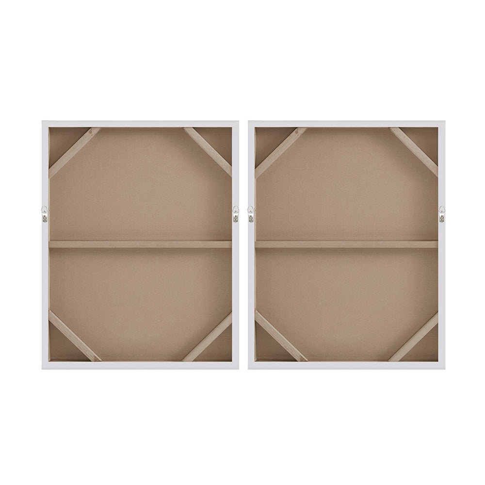 English Elm Heavily Embellished Madison Park Glimmer 2-Piece Canvas Wall Art Set with Metallic Gradient, Texture and Gold Glitter B03598842