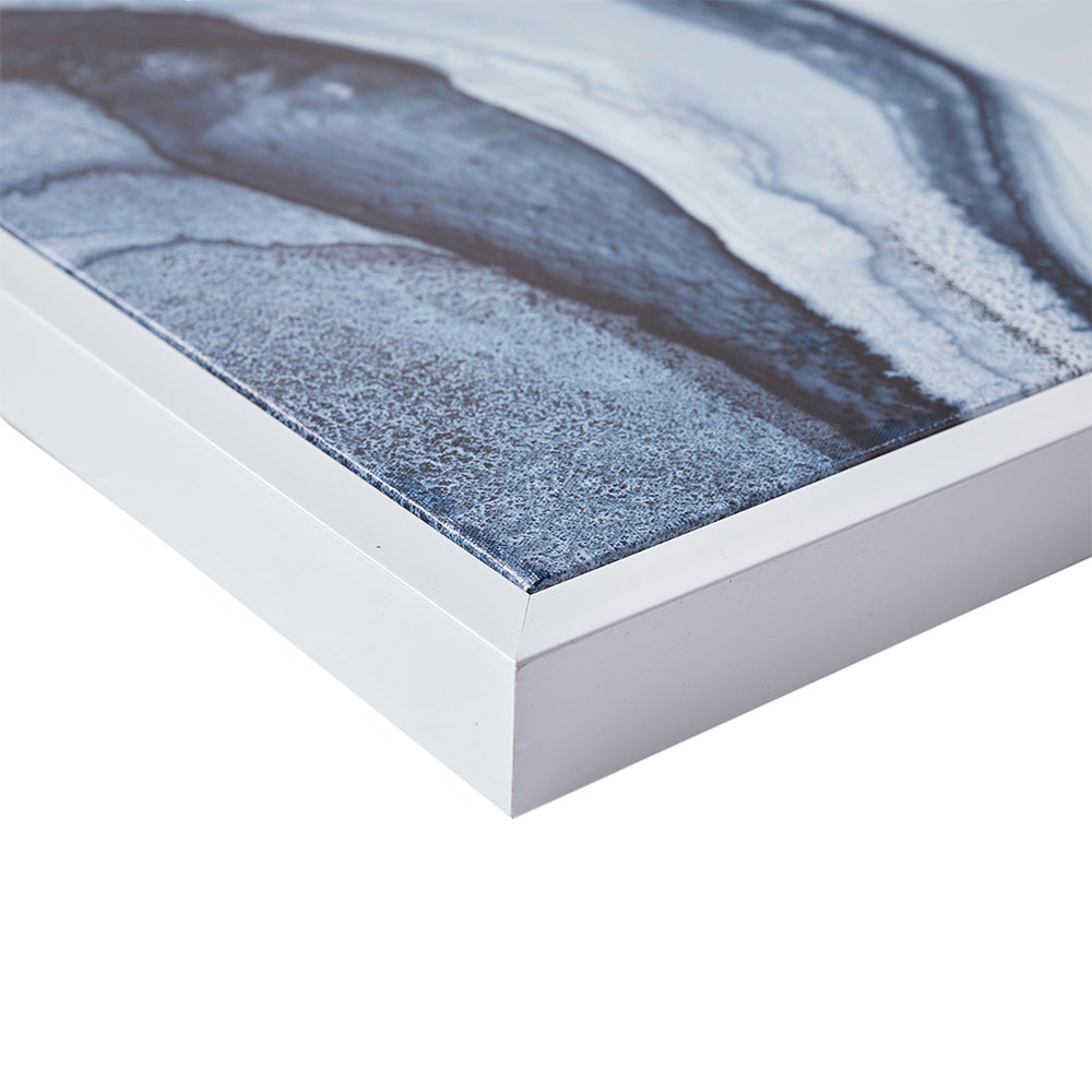 English Elm Diptych Ethereal 2-Piece Framed Canvas Wall Art Set by Megan Swartz — Blue Abstract Gel-Coated Modern Decor B03598827