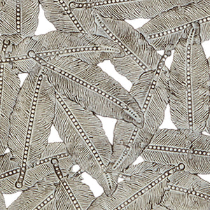 English Elm Textured Feather 3-Piece Metal Disc Wall Decor Set – Blue Iron Finish, Feather Cutouts, Easy Mounting, Trio B03597680