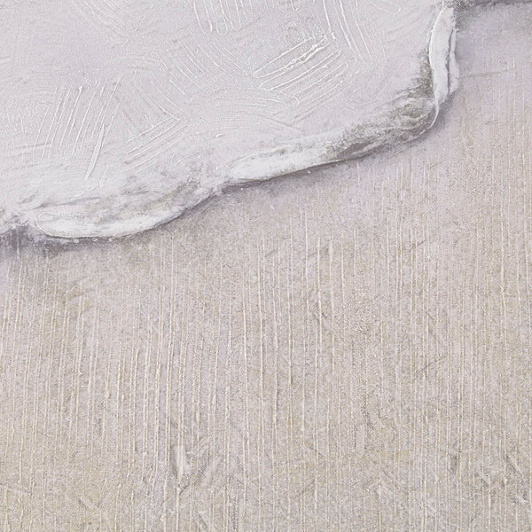 English Elm Hand Embellished Neutral Abstract 5-Piece Gallery Canvas Set with Glitz Texture, Easy Hang Decor B03598860