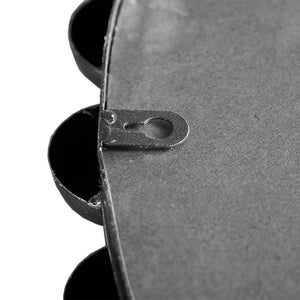 English Elm Beaded Round Wall Mirror 27" Diameter with Antique Metallic Gold Foil Finish, Beveled Glass Accent Silver 30.16 L x 4.13 W x 29.76 H B03599368