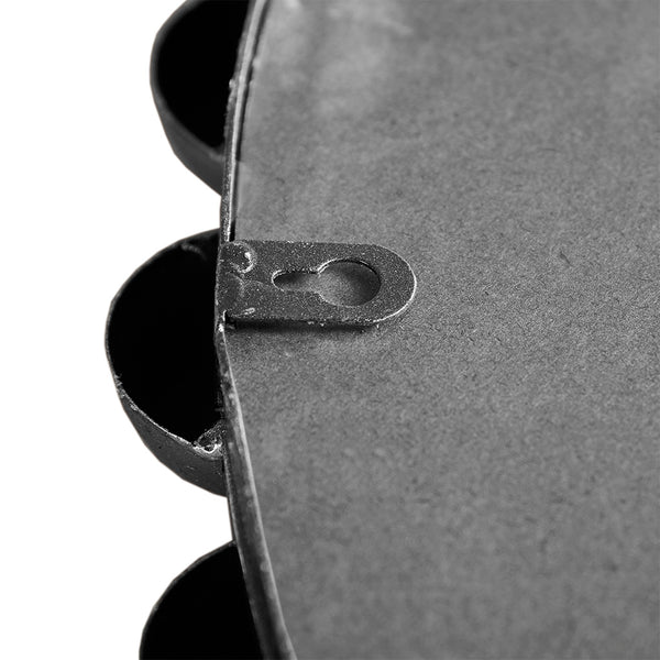 English Elm Beaded Round Wall Mirror 27" Diameter with Antique Metallic Gold Foil Finish, Beveled Glass Accent Silver 30.16 L x 4.13 W x 29.76 H B03599368