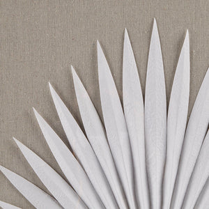 English Elm Framed Madison Park Sabal Rice Paper Palm Leaves 3-Piece Shadowbox Set – Coastal Linen Gallery Decor B03598810