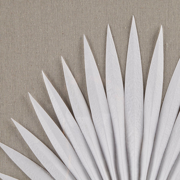 English Elm Framed Madison Park Sabal Rice Paper Palm Leaves 3-Piece Shadowbox Set – Coastal Linen Gallery Decor B03598810