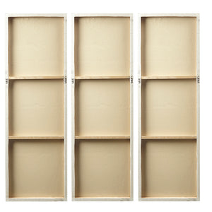 English Elm Hand Painted Madison Park Sunburst Triptych 3-Piece Dimensional Resin Wall Art Set, Gold Metallic Texture, 15x45 Each, Easy Hang B03599364