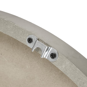 English Elm 23.6" Mason Wood Wall Clock - 23.6" Rustic Grey Metal Frame, Roman Numerals, Large Farmhouse Decor B03598870