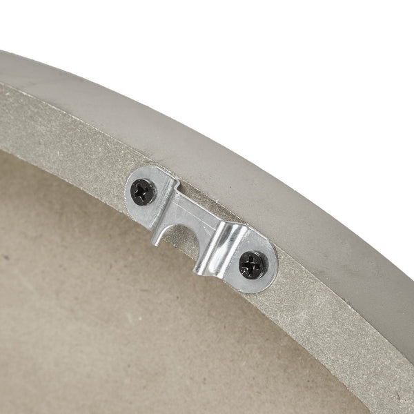 English Elm 23.6" Mason Wood Wall Clock - 23.6" Rustic Grey Metal Frame, Roman Numerals, Large Farmhouse Decor B03598870