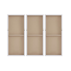 English Elm Hand Madison Park Twilight Mystere Embellished 3-Piece Canvas Set – Blush Grey Abstract Glam Texture B03598841