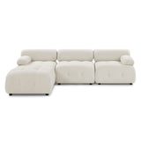 Hearth and Haven Modular Sectional Sofa, Button Tufted Designed and Diy Combination, L Shaped Couch with Reversible Ottoman Velvet W1413S00015