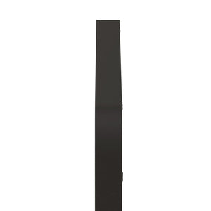 English Elm Wall Mirror Slim Black Metal Frame Rectangular 30x40 Moisture Resistant Modern Decor W1435107733