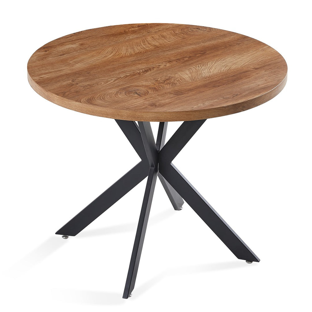 English Elm Table Round Mdf Top Vintage Minimalist Dining for Cafe Kitchen or Home Office Use W116485021