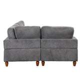 English Elm Modular Sectional Sofa With Ottoman L Shaped Corner Sectional For Living Room, Office, Spacious Space(Same Sku: Wy000336Aae)