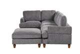 English Elm Modular Sectional Sofa With Ottoman L Shaped Corner Sectional For Living Room, Office, Spacious Space(Same Sku: Wy000336Aae)