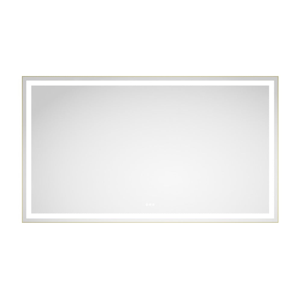 English Elm 84in. Matte Black Framed Led Vanity Mirror Dimmable Anti-fog Full Length Wall Mount W127294620