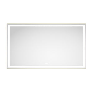 English Elm 84in. Matte Black Framed Led Vanity Mirror Dimmable Anti-fog Full Length Wall Mount W127294620