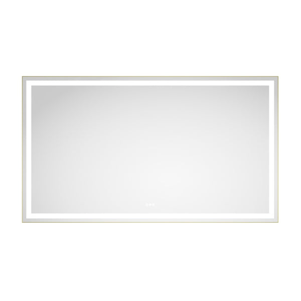 English Elm 84in. Matte Black Framed Led Vanity Mirror Dimmable Anti-fog Full Length Wall Mount W127294620