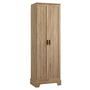 English Elm Storage Cabinet Freestanding Mdf Two Door Adjustable Shelving for Home Office Bath N725P331419D