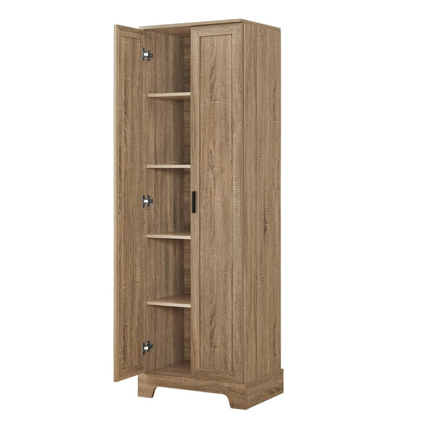 English Elm Storage Cabinet Freestanding Mdf Two Door Adjustable Shelving for Home Office Bath N725P331419D