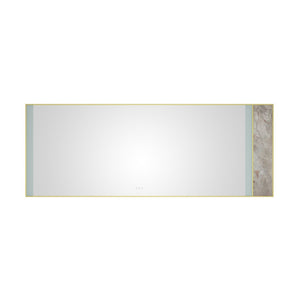 English Elm 96x36 Inch Backlit Bathroom Mirror with Anti-fog Led Perimeter Light and Memory Function W1272103533