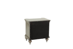 English Elm NIGHTSTAND Elegant Champagne Wood Nightstand 28"x18"x28"H — Compact Storage, Sleek Classic Finish B089112932