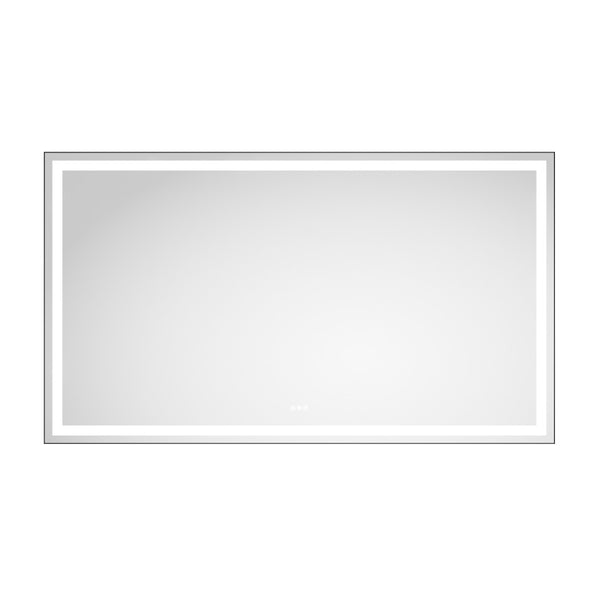 English Elm 84in. Matte Black Framed Led Vanity Mirror Dimmable Anti-fog Full Length Wall Mount W127294621
