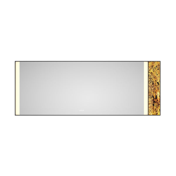 English Elm 96x36 Inch Backlit Bathroom Wall Mirror Anti-fog Led Vanity with Touch Control W1272103535