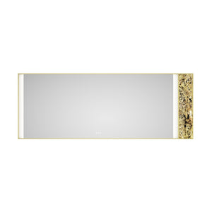 English Elm 96x36 Inch Backlit Bathroom Mirror with Anti-fog Led Perimeter Light and Memory Function W1272103533