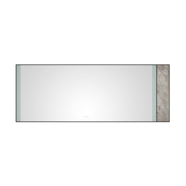 English Elm 96x36 Inch Backlit Bathroom Wall Mirror Anti-fog Led Vanity with Touch Control W1272103535