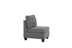 English Elm Modular 3Pc Gray Linen-Like Modular Seating Set For Versatile Comfort In Modern Living Spaces B089S00088