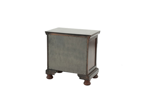 English Elm NIGHTSTAND Antique Cherry Wood Nightstand 29"x18"x30" Dark Brown Finish Classic Storage Drawer Appeal B089112921