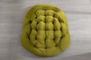 English Elm Outdoor Rattan Rocking Chair Oversized Hand-Woven Egg Recliner with Plush Cushion, Durable Steel Frame, Weather-Resistant Comfort for Patio Olive W640105292