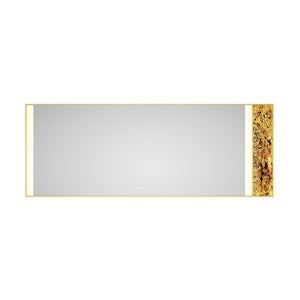 English Elm 96x36 Inch Backlit Bathroom Mirror with Anti-fog Led Perimeter Light and Memory Function W1272103533