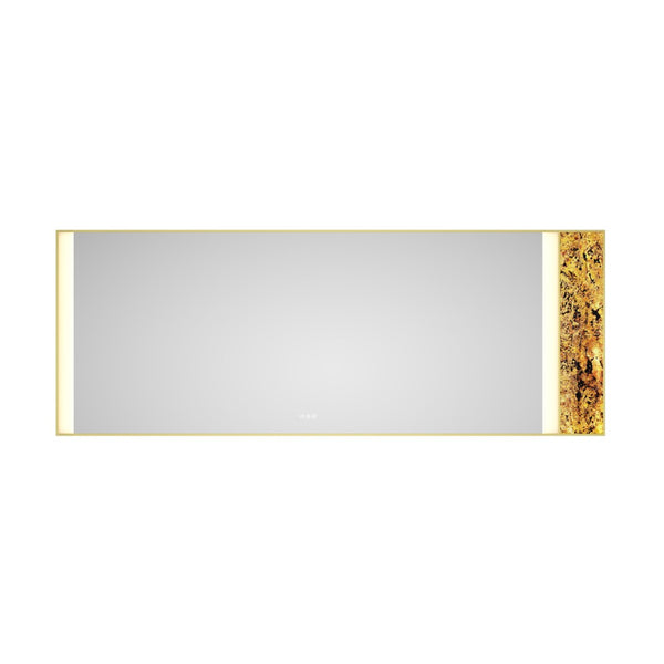 English Elm 96x36 Inch Backlit Bathroom Mirror with Anti-fog Led Perimeter Light and Memory Function W1272103533